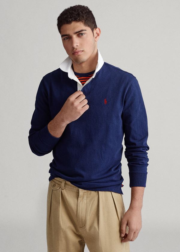 Men's Polo Ralph Lauren The Iconic Rugby Polo Shirts | 038497CVR